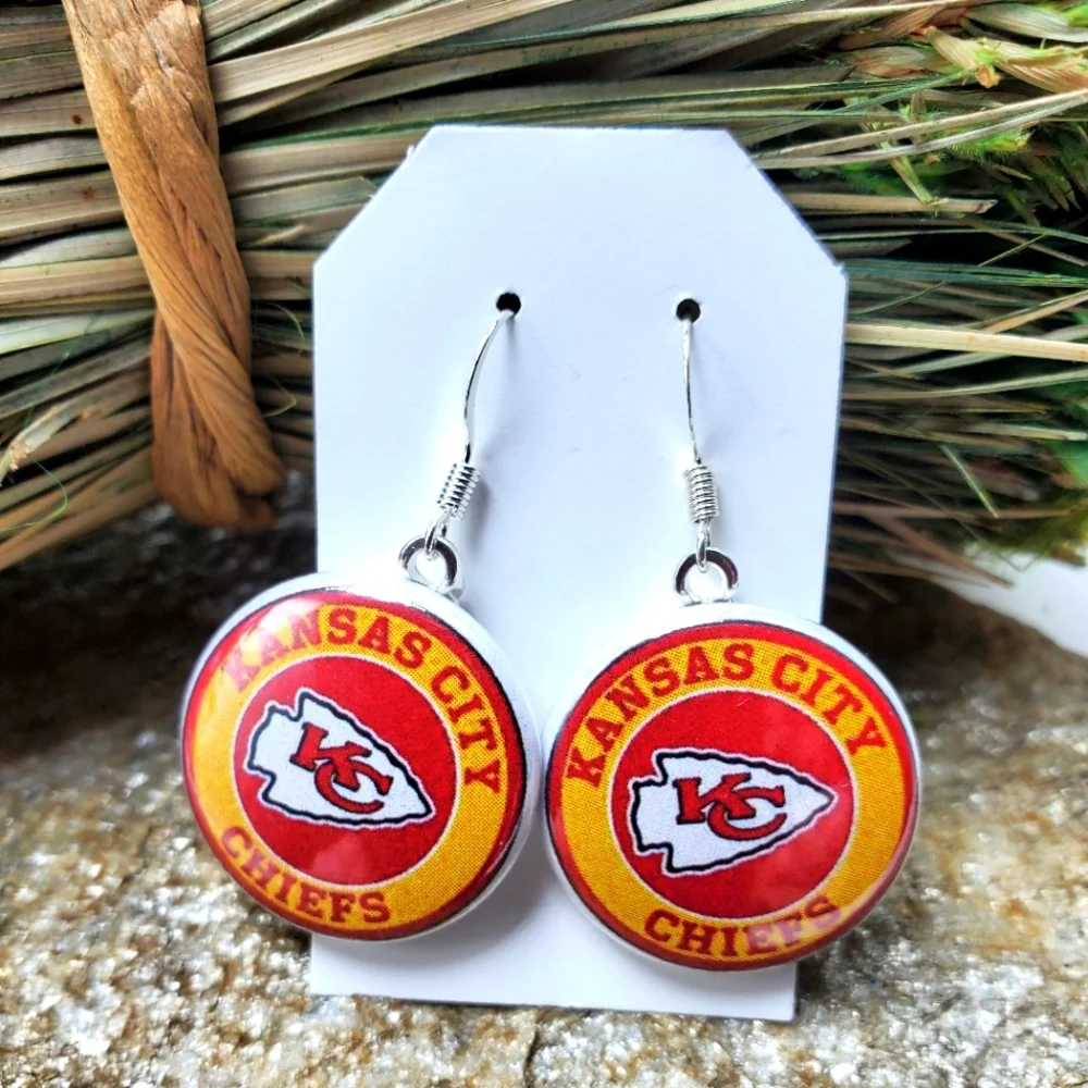 Kansas City Chiefs Earrings NFL Football Souvenir Game Day KC Chiefs Jew…